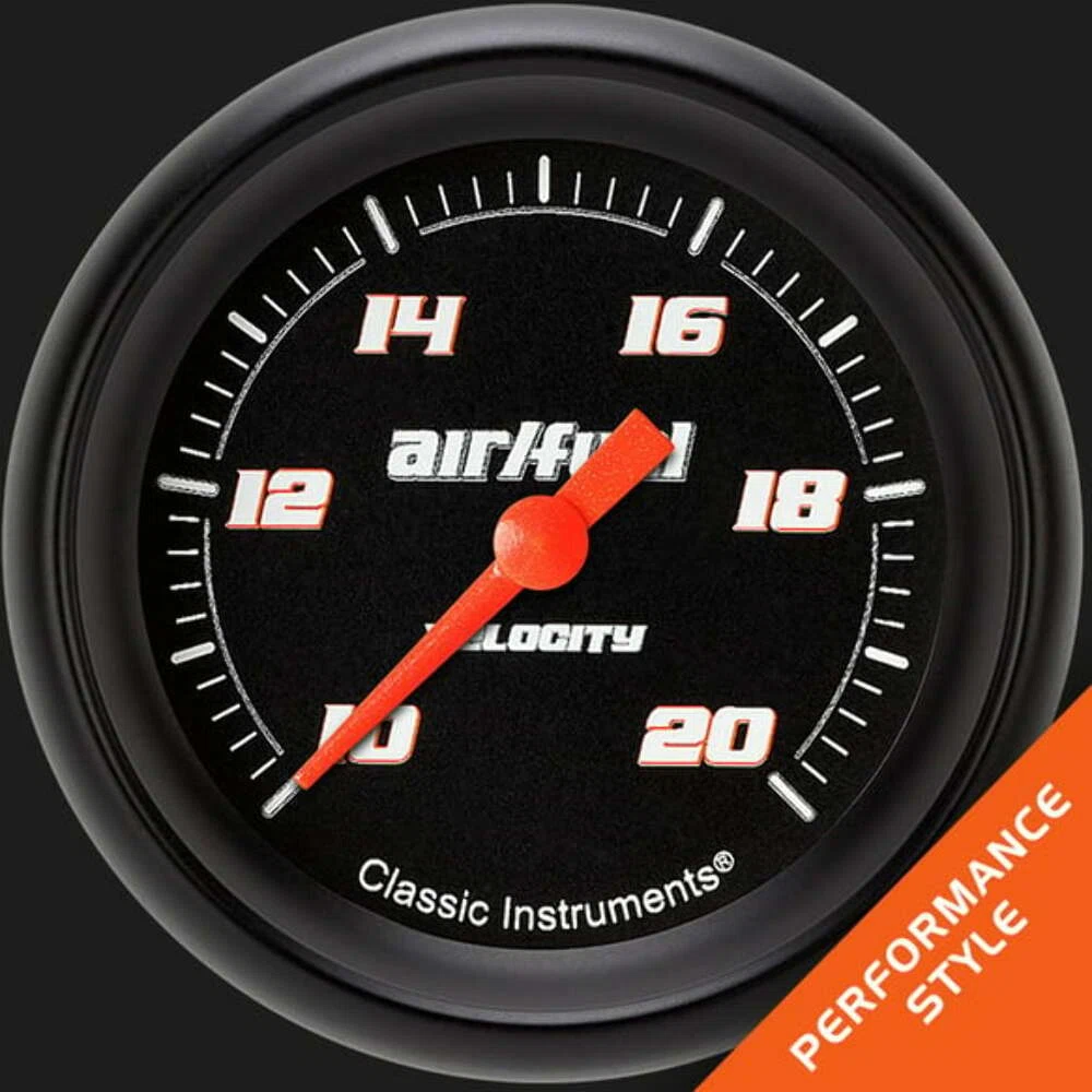 Velocity Black 2 5_8_ Air Fuel Ratio Gauge VS394BBPF